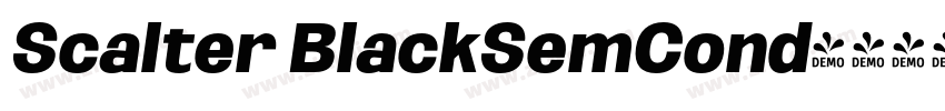 Scalter BlackSemCond字体转换